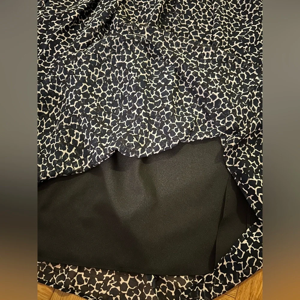 Navy animal print maxi skirt - Picture 3 of 3